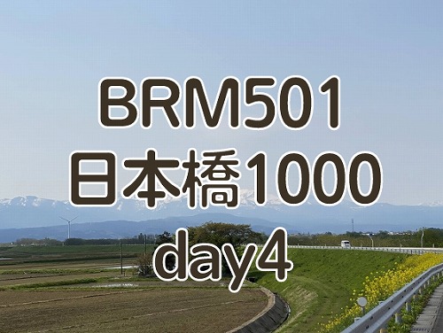 【ブルべ】BRM501日本橋1000　day4